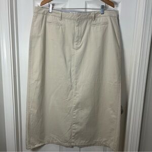 Tommy Hilfiger Vintage Women's Maxi Skirt Khaki Beige Size 20